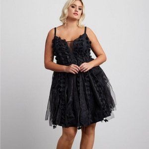Torrid Sexy Black Gothic Fairy Cosplay Mini Tulle Costume Dress NWT Size 2
